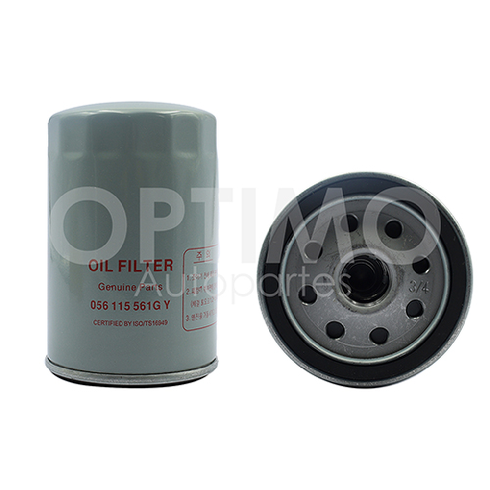 FILTRO DE ACEITE GOLF- JETTA 1.8L 2.0L A3 93-99, JETTA A4 (CLASICO)99-015, AUDI 1.8L 08-015, BEETLE 2.0L 98-012