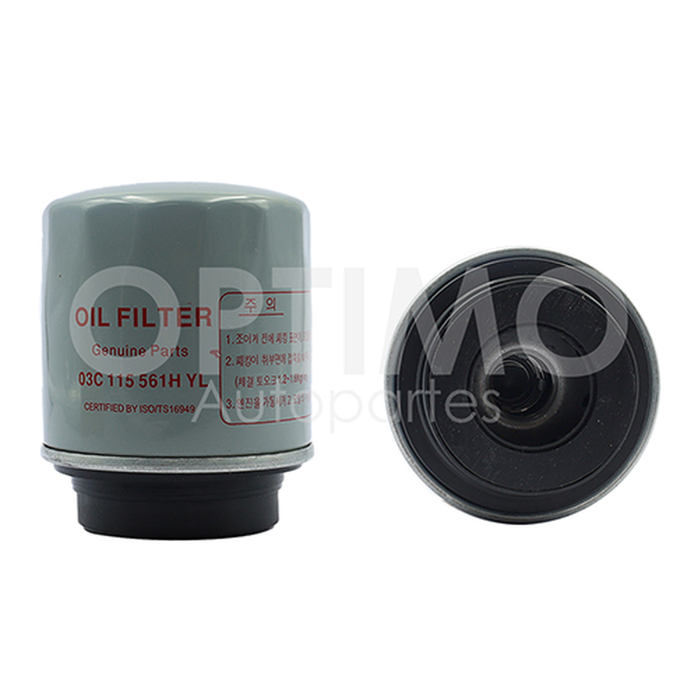 FILTRO DE ACEITE AUDI A1 1.4L 2011-2018, VENTO 1.6L 2014-2021, TIGUAN 1.4L 2013-2020, LEON 1.4L 2011-2013