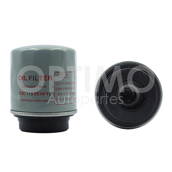 FILTRO DE ACEITE AUDI A1 1.4L 2011-2018, VENTO 1.6L 2014-2021, TIGUAN 1.4L 2013-2020, LEON 1.4L 2011-2013