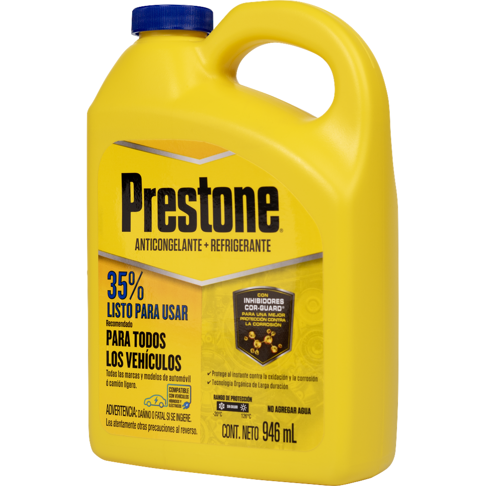 ANTICONGELANTE PRESTONE COR-GUARD LISTO PARA USAR 35%  946 ML