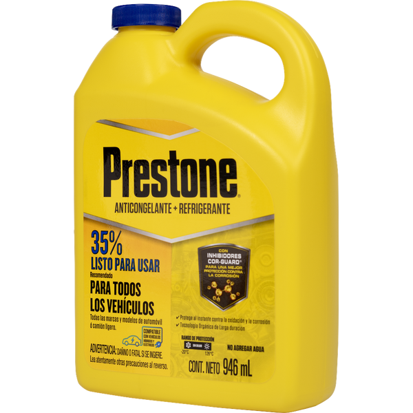 ANTICONGELANTE PRESTONE COR-GUARD LISTO PARA USAR 35%  946 ML