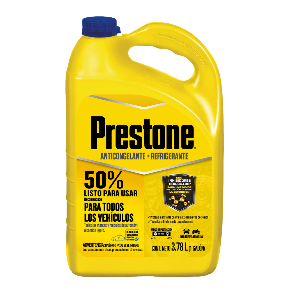 ANTICONGELANTE PRESTONE COR-GUARD LISTO PARA USAR 50%  3.785 L