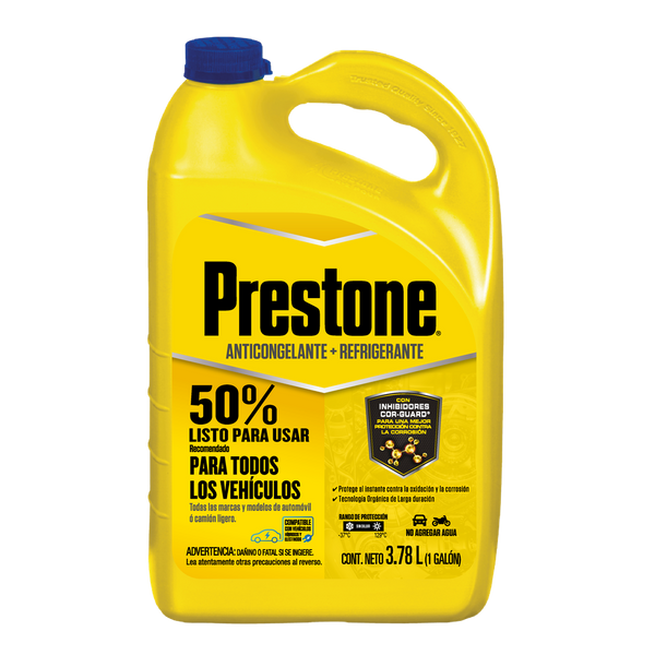 ANTICONGELANTE PRESTONE COR-GUARD LISTO PARA USAR 50%  3.785 L