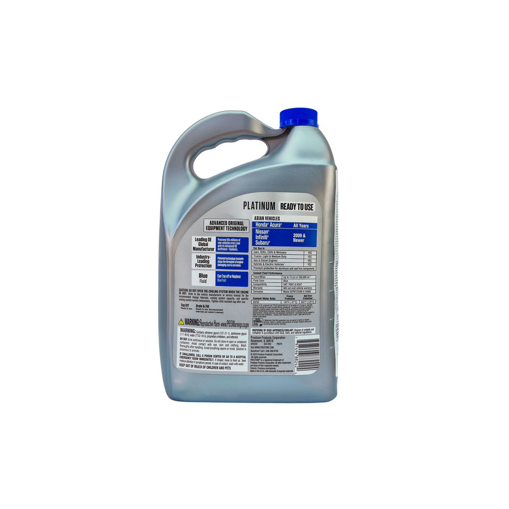 ANTICONGELANTE PRESTONE AZUL VEHICULOS ASIATICOS LISTO PARA USAR 50% 3.785