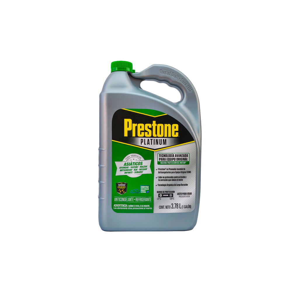 ANTICONGELANTE PRESTONE VERDE ASIATICOS LISTO PARA USAR 50% 3.785L