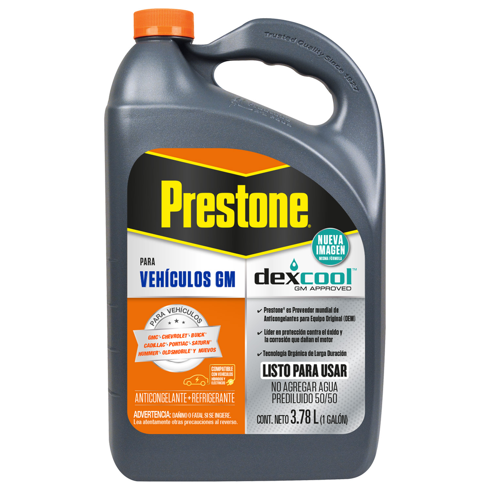 ANTICONGELANTE PRESTONE DEX COOL LISTO PARA USAR 50% 3.785 L