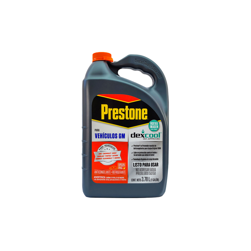 ANTICONGELANTE PRESTONE DEX COOL LISTO PARA USAR 50% 3.785 L