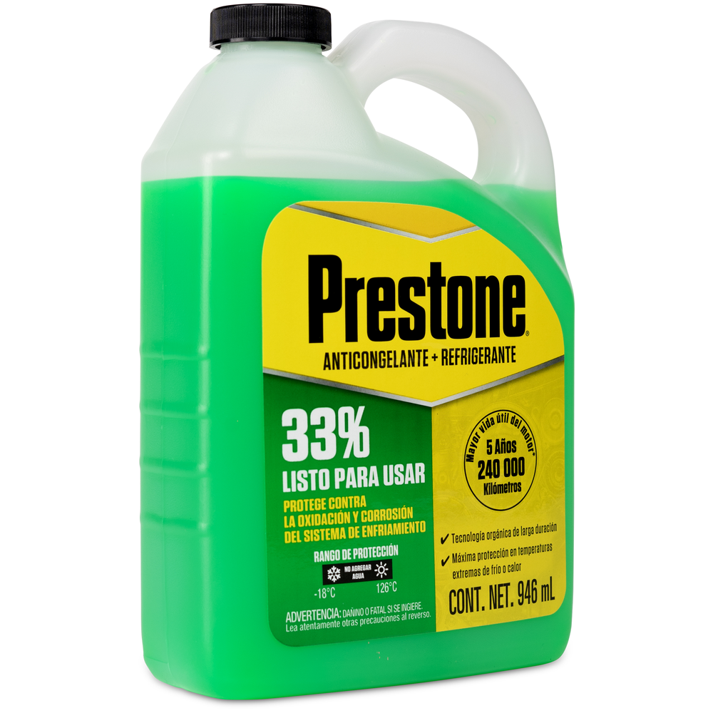 ANTICONGELANTE PRESTONE VERDE LISTO PARA USAR 33% 946ML