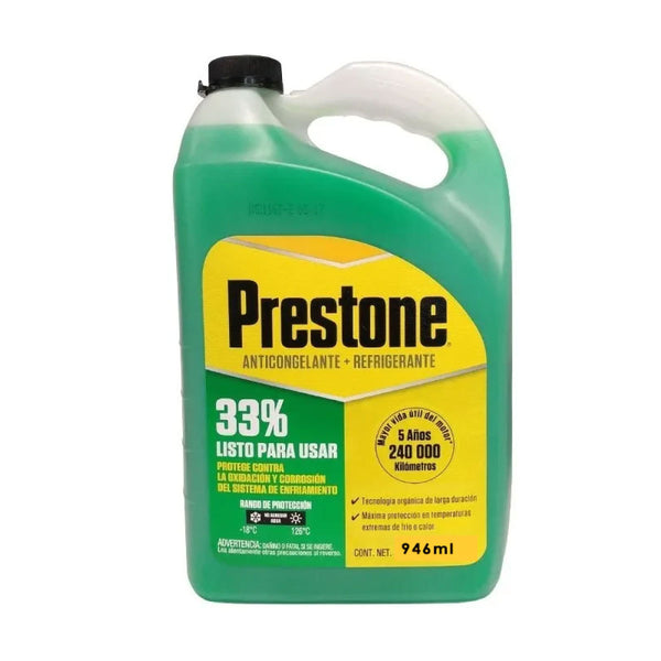 ANTICONGELANTE PRESTONE AZUL NISSAN LISTO PARA USAR 33% 946 ML