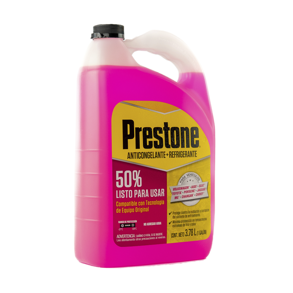ANTICONGELANTE PRESTONE ROSA LISTO PARA USAR 50% 3.785 L