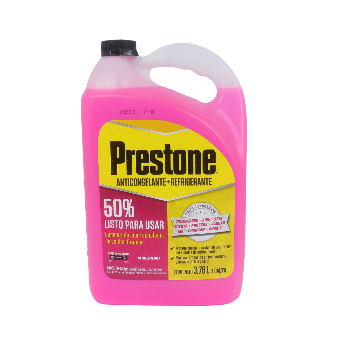 ANTICONGELANTE PRESTONE ROSA LISTO PARA USAR 50% 3.785 L