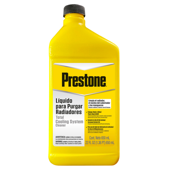 PRESTONE ENJUAGUE + LIMPIADOR PARA RADIADOR 650 ML