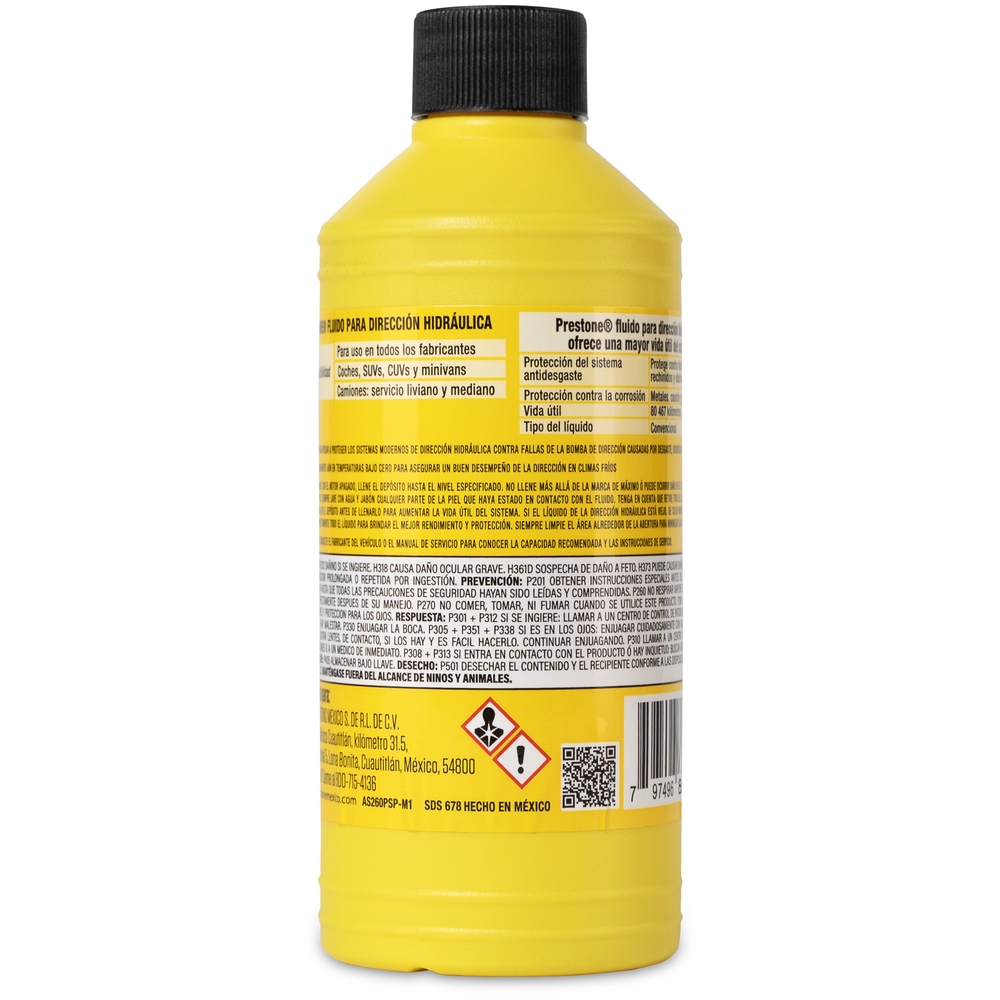 PRESTONE FLUIDO PARA DIRECCION HIDRAULICA 355 ML