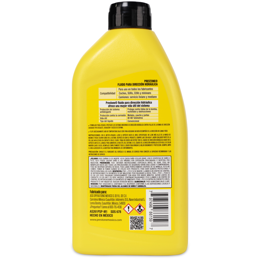 PRESTONE FLUIDO PARA DIRECCION HIDRAULICA 946 ML...