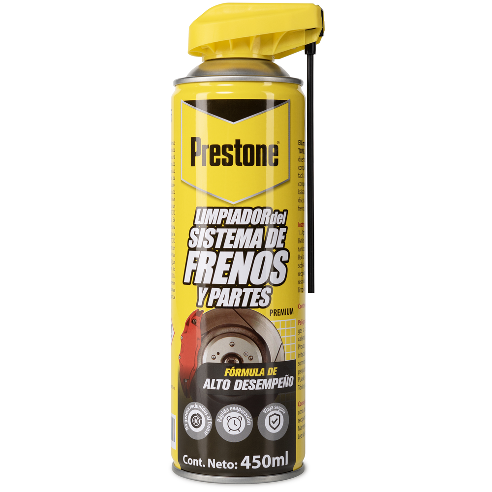 PRESTONE LIMPIADOR DE FRENOS Y PARTES 450 ML