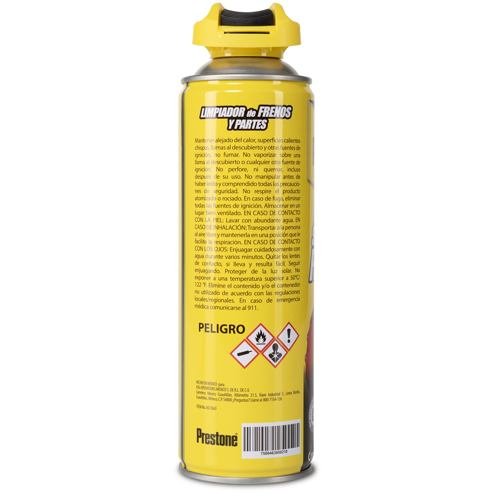 PRESTONE LIMPIADOR DE FRENOS Y PARTES 450 ML
