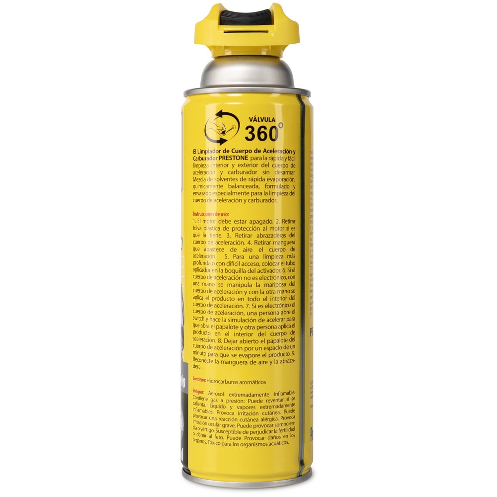 PRESTONE LIMPIADOR DE CUERPO DE ACELERACION 350 ML