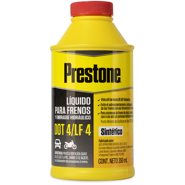 PRESTONE LIQUIDO PARA FRENOS DOT4 350 ML