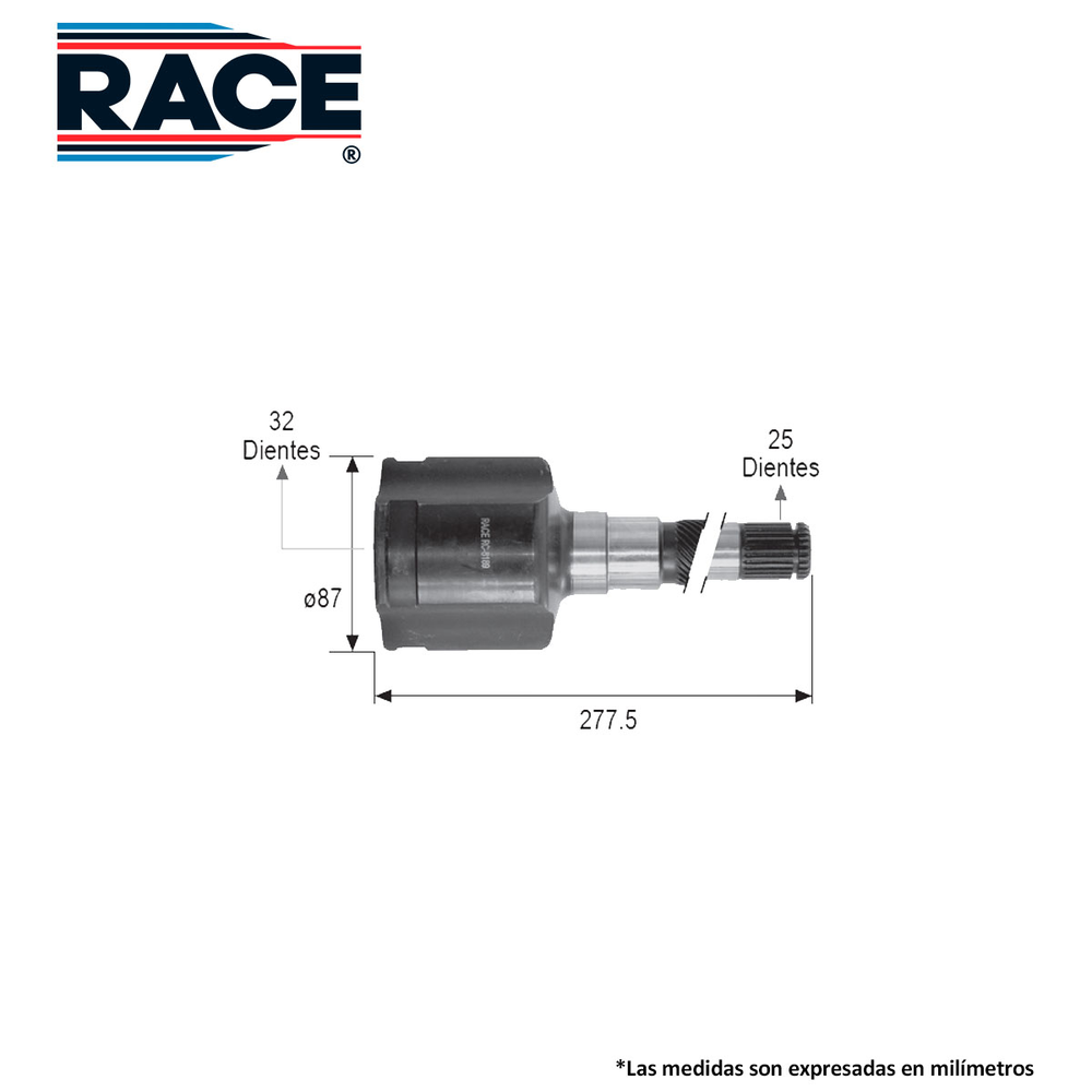 JUNTA LADO CAJA DERECHA CHRYSLER TOWN & COUNTRY 3.3L 3.8L 1996-2007 25EXT-32INT