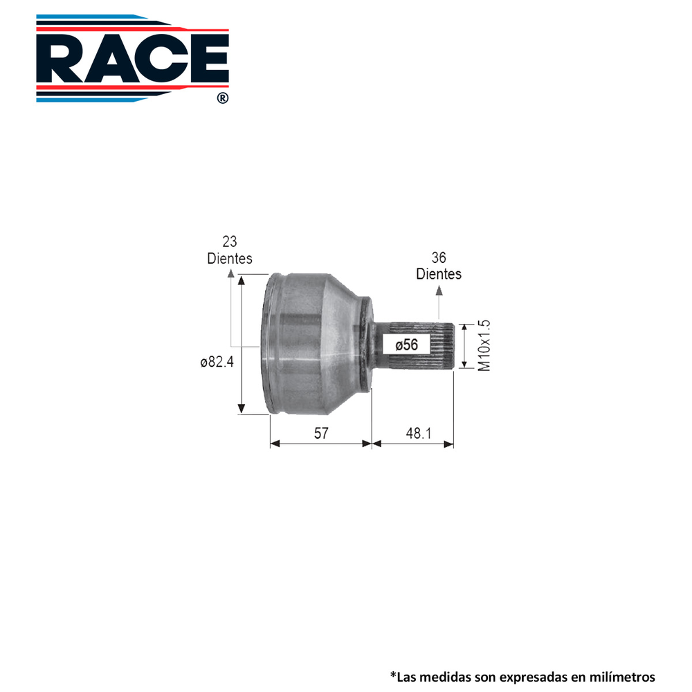 JUNTA LADO RUEDA IZQ-DER FORD FOCUS EUROPA 2.0L 08-011 36EXT-23INT
