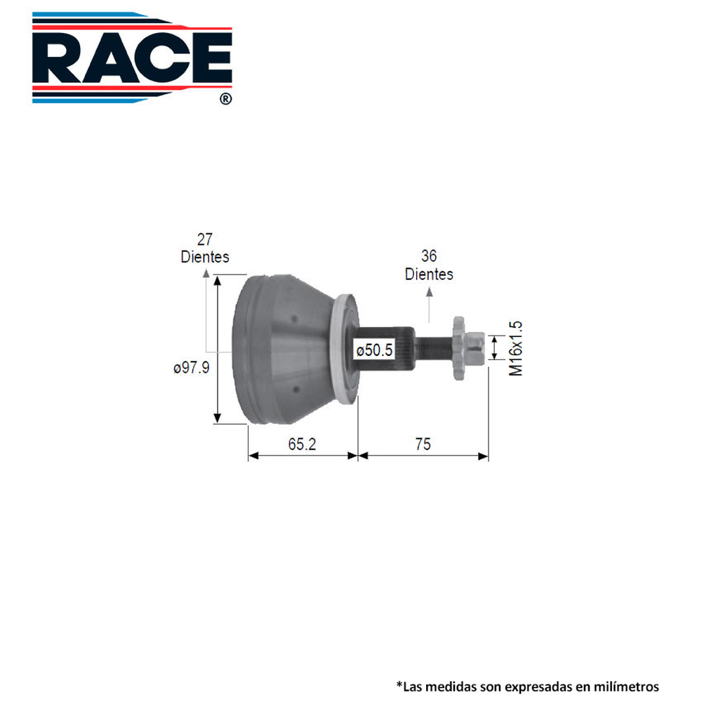 JUNTA LADO RUEDA IZQ-DER SEAT IBIZA 1.6L 2009-2017, VENTO GAS/TDI 2014-2019,  AUDI  A1 1.4L 011-016 27X36