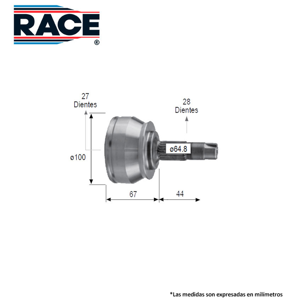 JUNTA LADO RUEDA IZQ-DER FIAT UNO 1.4L 2013-2020 (T/M) (22EXT-22INT)