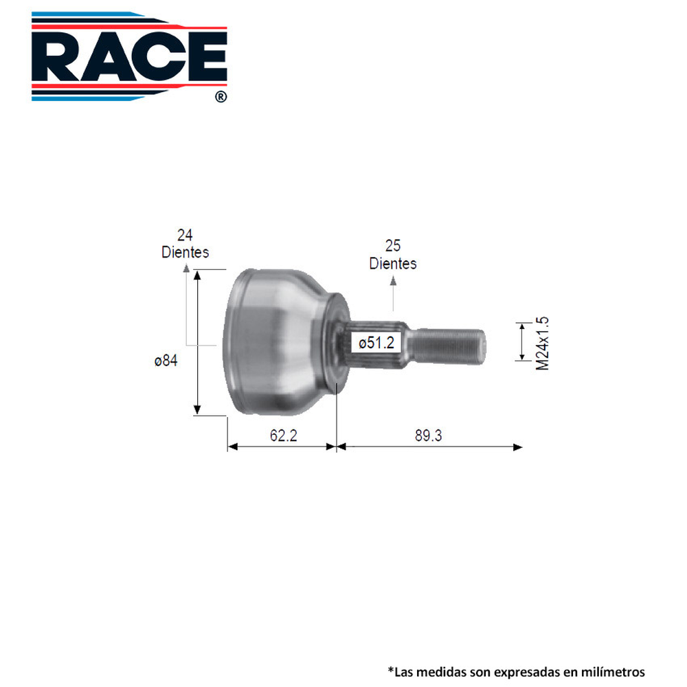 JUNTA LADO RUEDA IZQ-DER FORD ESCAPE 2.5L 2013-2019 (T/A) (27EXT-26INT)