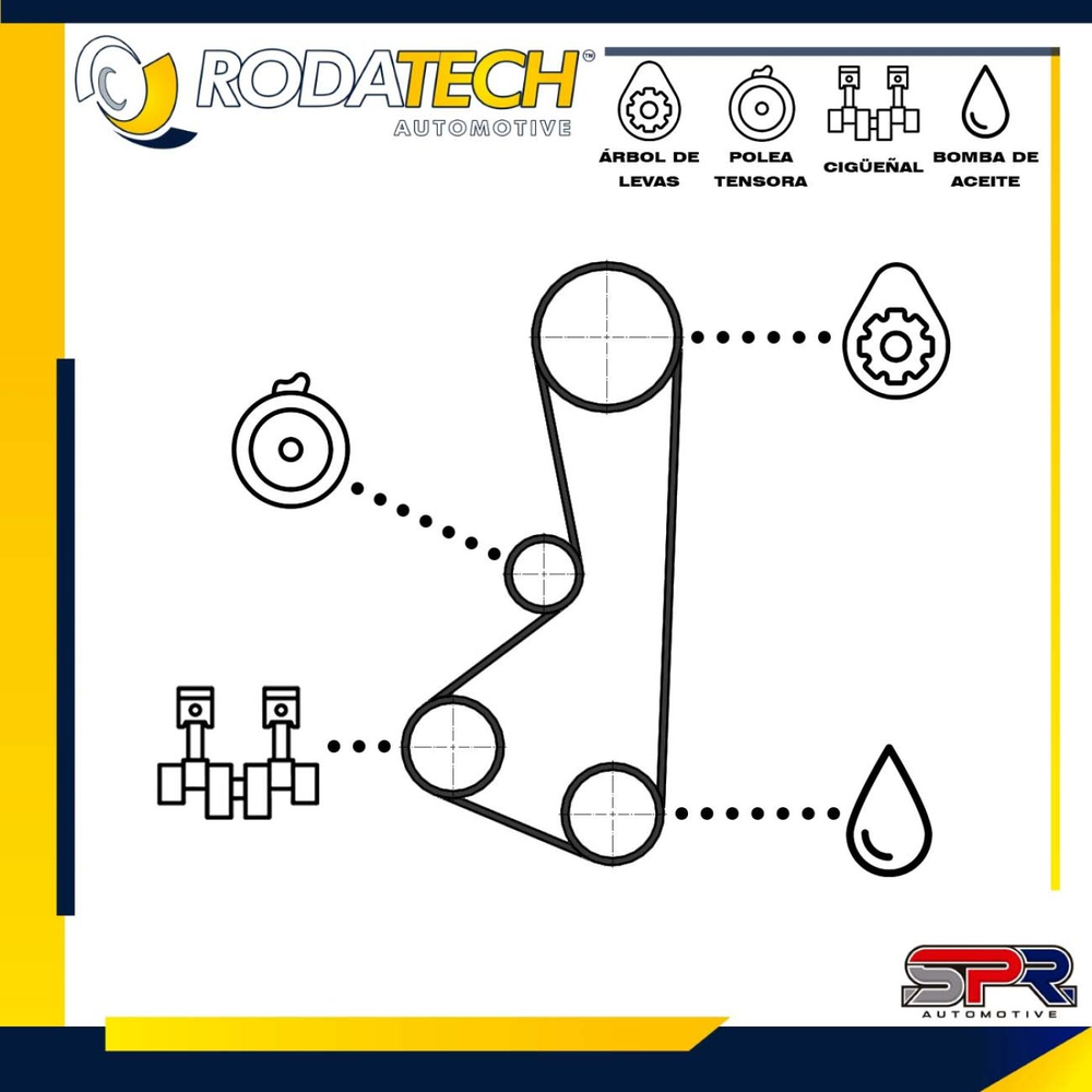 KIT DE DISTRIBUCION MITSUBISHI L200 2.4L 08-019 (GASOLINA)