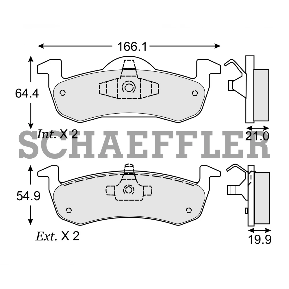 BALATA TRASERA DISCO FORD EXPEDITION 07-017, NAVIGATOR 07-017