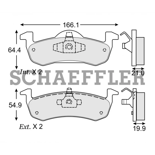 BALATA TRASERA DISCO FORD EXPEDITION 07-017, NAVIGATOR 07-017