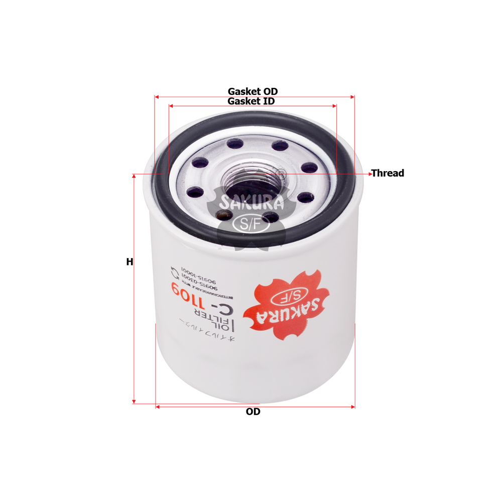 FILTRO DE ACEITE COROLLA 1.8L 016-022, COROLLA 2.0L 020-022, CAMRY HÍBRIDO 2.5L 018-021