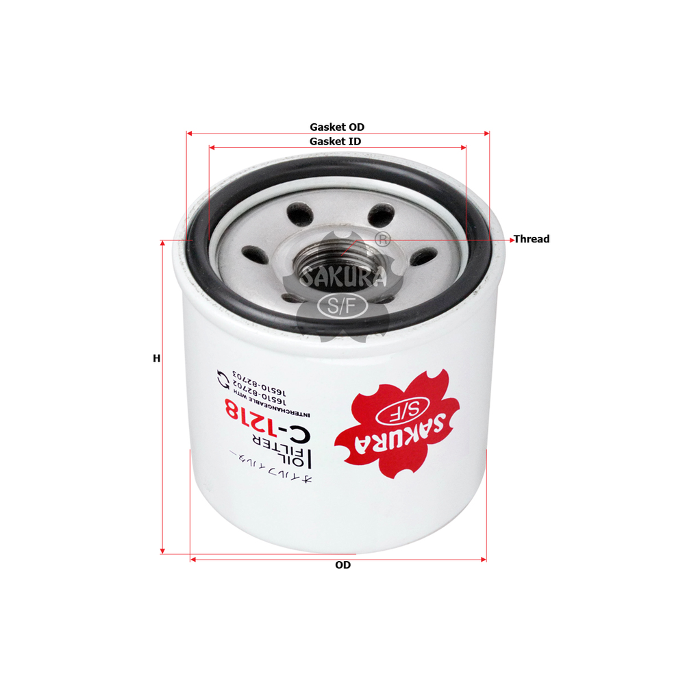 FILTRO DE ACEITE SWIFT 1.0L 2018-2022, SWIFT 1.2L 2018-2022, IGNIS 2018-2022