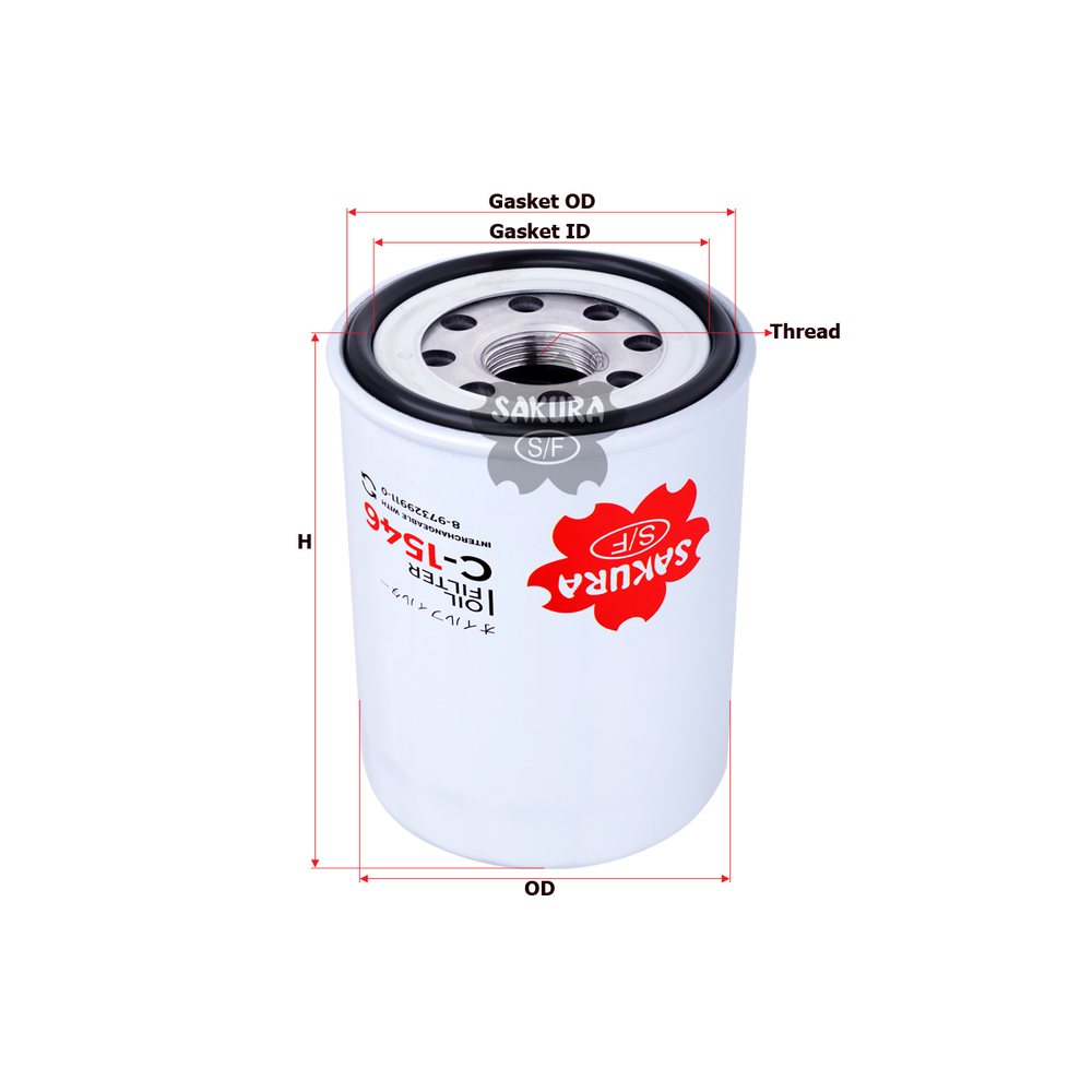 FILTRO DE ACIETE ISUZU ELF100 4 CIL. 2015