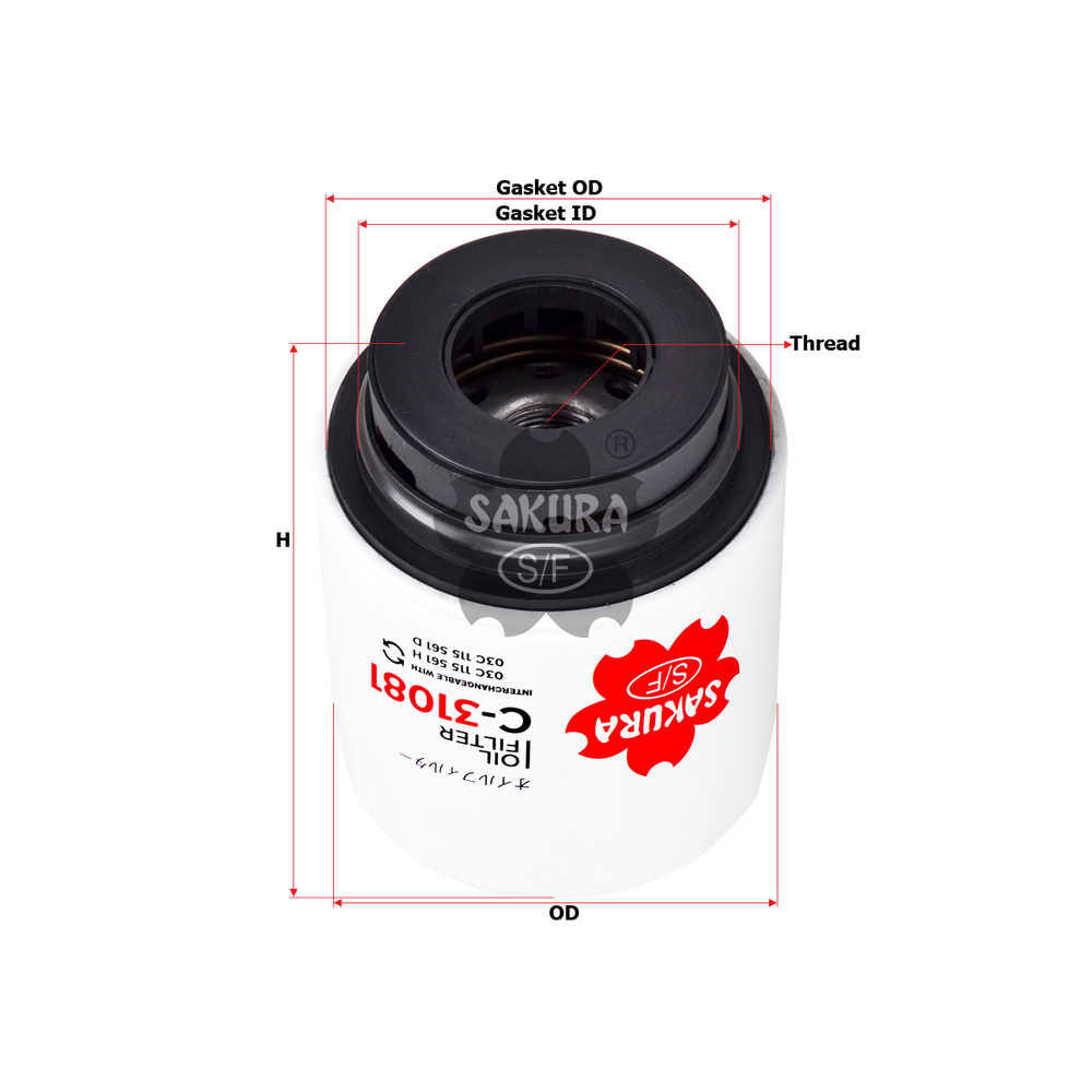 FILTRO DE ACEITE AUDI A1 1.4L 011-018, VENTO 1.6L 014-021, TIGUAN 1.4L 013-020, LEON 1.4L 011-013