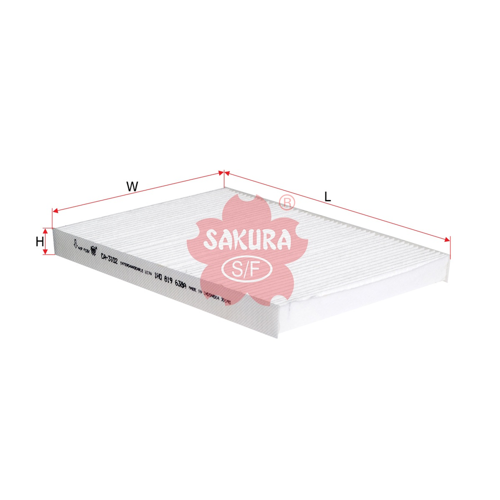 FILTRO DE CABINA AUDI A3 2.0L TURBO 06-09, SEAT CORDOBA 1.6L 01-02, BEETLE 1.8L TURBO 00-05