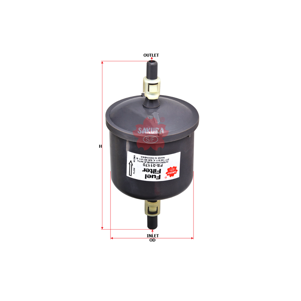 FILTRO DE GASOLINA VW POINTER 98-09 (INC.PICKUP), CROSSFOX 1.6L 07-016, LUPO 1.6L 05-09