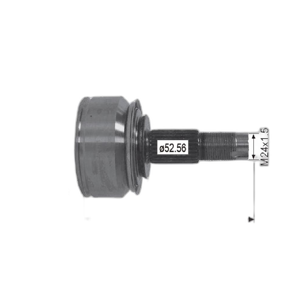 JUNTA LADO RUEDA IZQ-DER CHEVROLET TRAX 1.8L 013-017  (T/MAN/AUT)