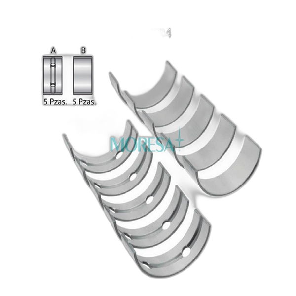 METALES PARA BANCADA CLIO-PLATINA 1.6L 2002-2010, APRIO 2008-2010, KANGOO 1.6L 2004-2011 (16 VAL)