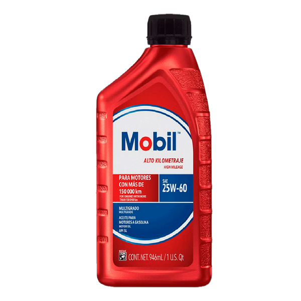 ACEITE MOBIL ALTO KILOMETRAJE BOTE 25W60 BOTE 946ML = 125015