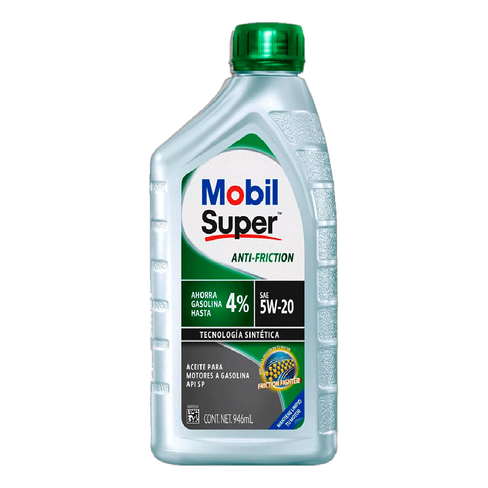 ACEITE MOBIL SUPER ANTI FRICTION 5W20 BOTE 946ML = 125025
