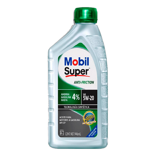 ACEITE MOBIL SUPER ANTI FRICTION 5W20 BOTE 946ML = 125025