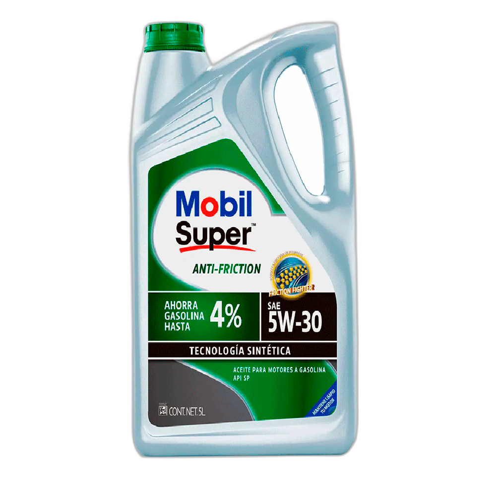 ACEITE MOBIL SUPER ANTI FRICTION 5W30 GARRAFA 5L  = 125001