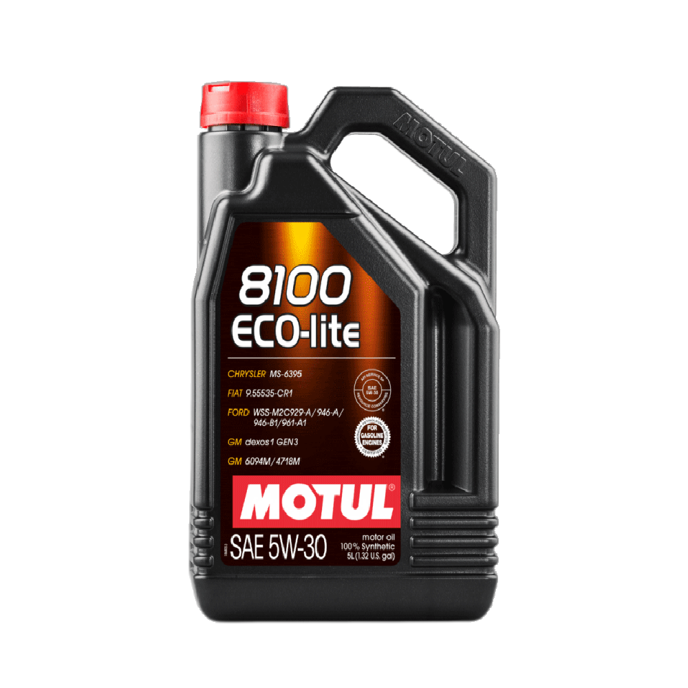 ACEITE MOTUL SINTETICO 8100 ECO-LITE 5W20 GARRAFA 5L (109104)