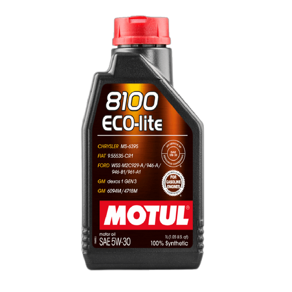 ACEITE MOTUL SINTETICO 8100 ECO-LITE 5W20 BOTELLA 1L (109102)
