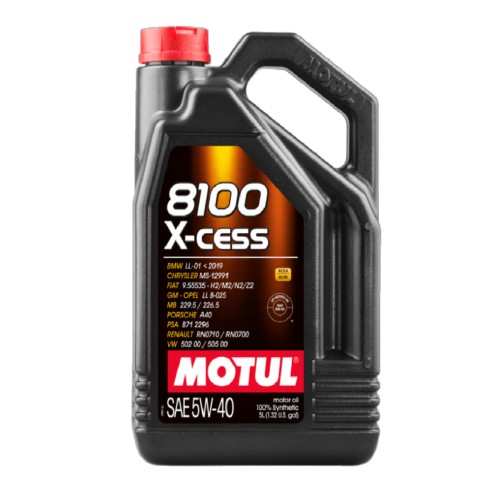 ACEITE MOTUL SINTETICO 8100 X-CESS 5W40 GARRAFA 5L  (102870)  111776