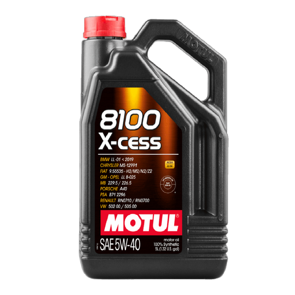 ACEITE MOTUL SINTETICO 8100 X-CESS 5W40 GARRAFA 5L  (102870)  111776