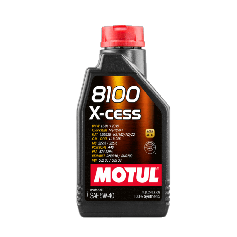ACEITE MOTUL SINTETICO 8100 X-CESS 5W40 BOTELLA 1L  (102784)