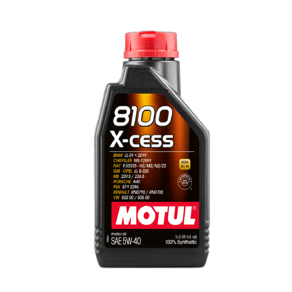 ACEITE MOTUL SINTETICO 8100 X-CESS 5W40 BOTELLA 1L  (102784)