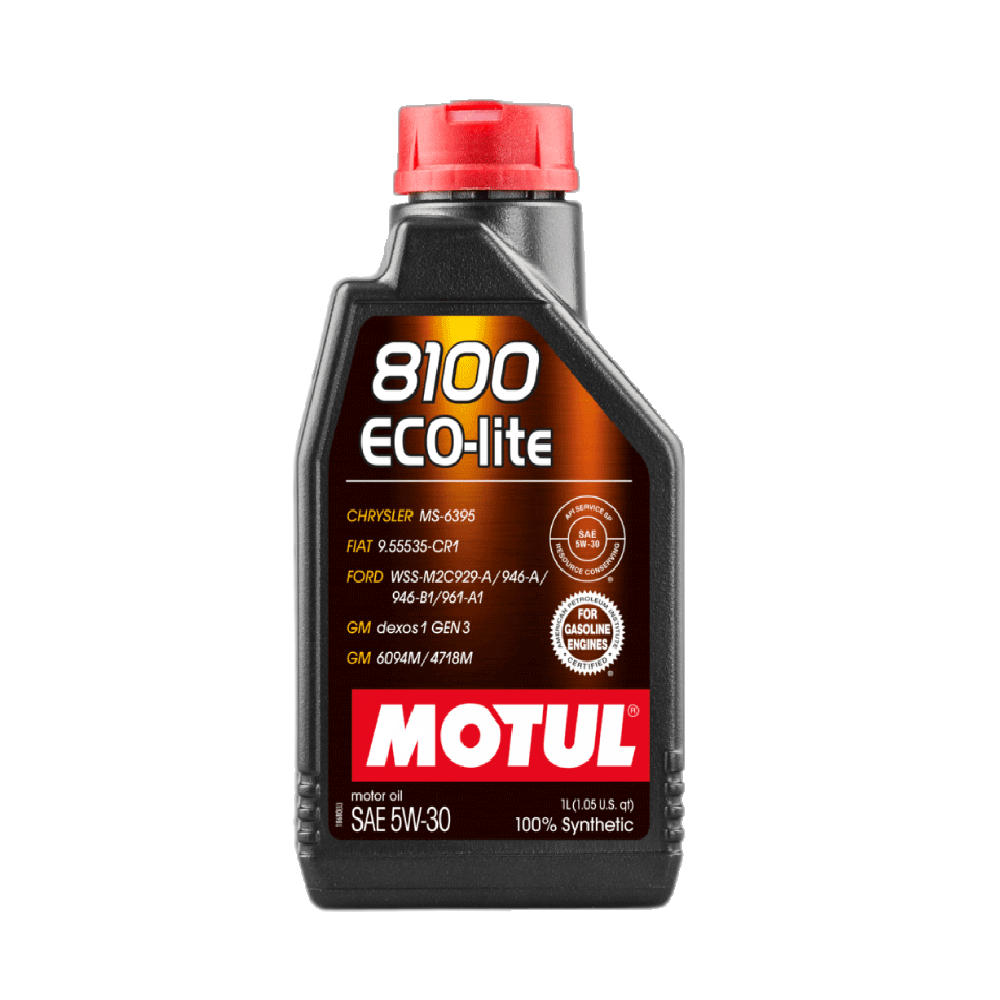 ACEITE MOTUL SINTETICO 8100 ECO-LITE 5W30 BOTELLA 1L (108212)