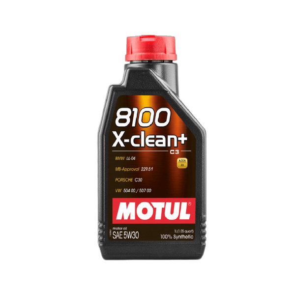 ACEITE MOTUL SINTETICO 8100 X-CLEAN+ 5W30 BOTELLA 1L (106376)